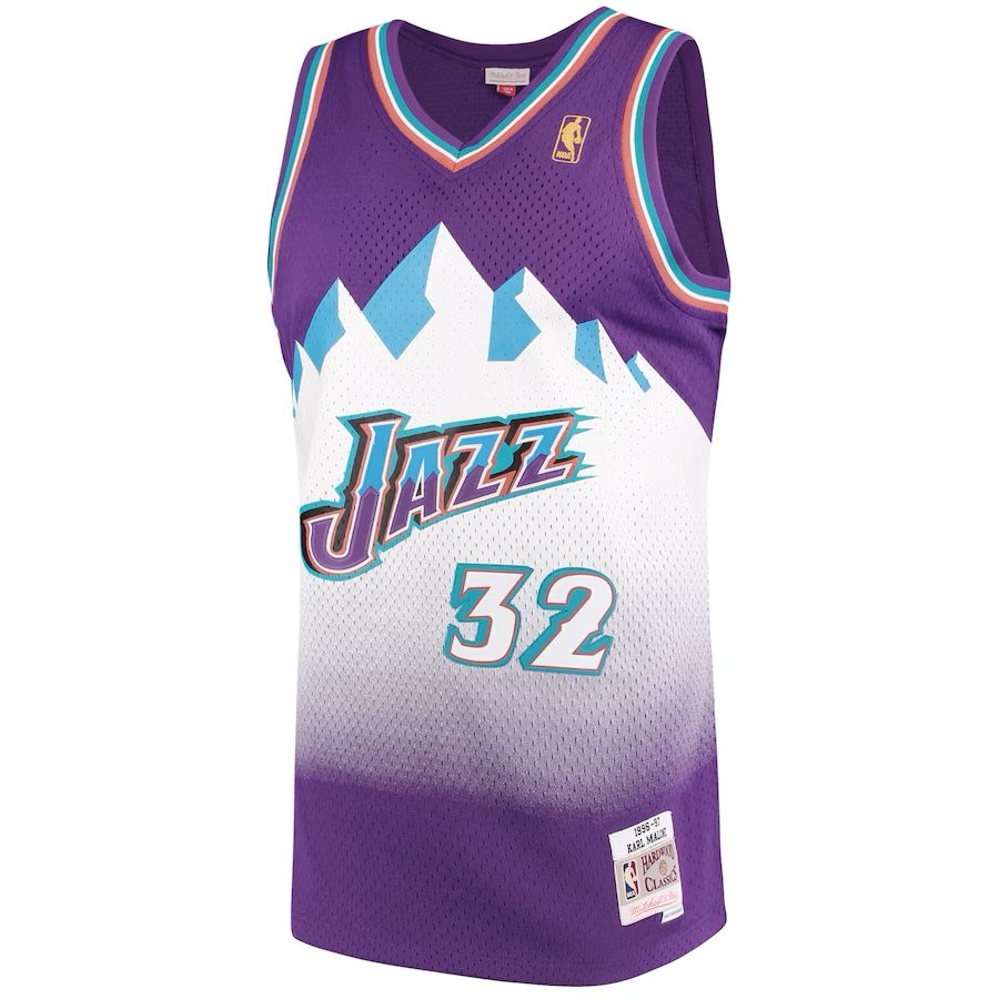 MAILLOT KARL MALONE UTAH JAZZ VINTAGE