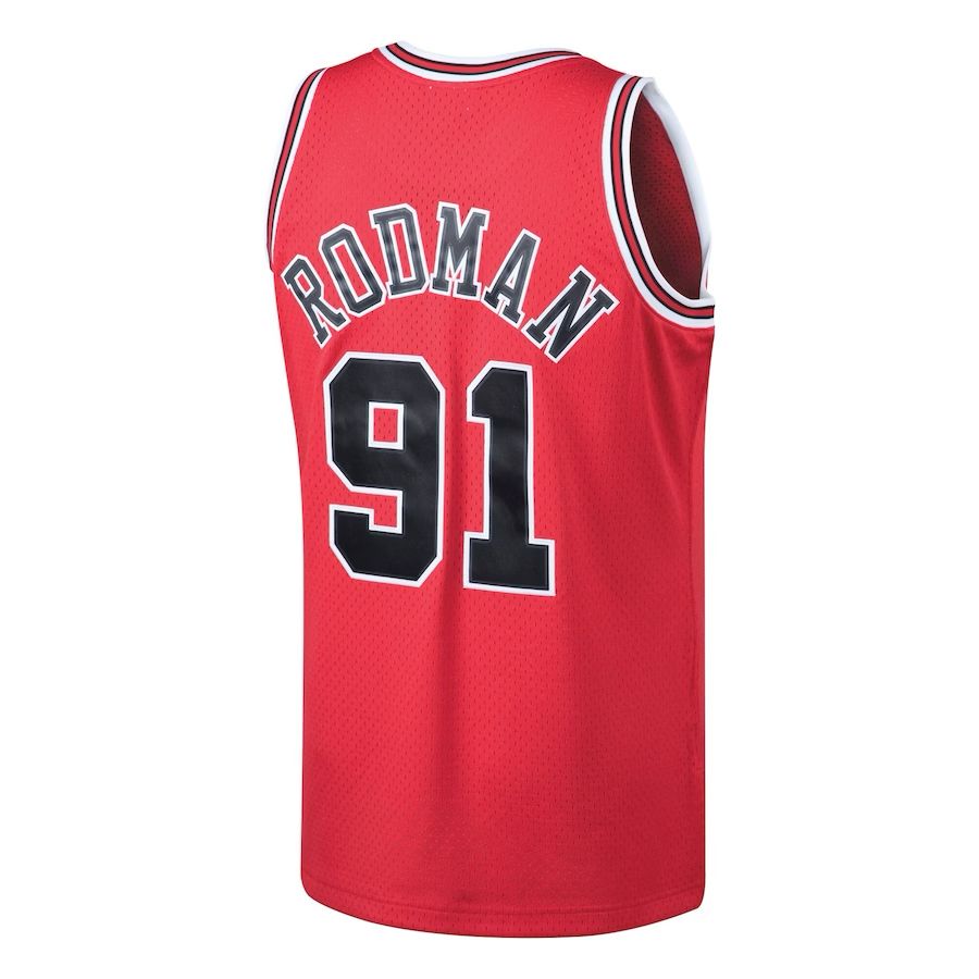 MAILLOT DENNIS RODMAN ROAD SWINGMAN CHIGACO BULLS VINTAGE