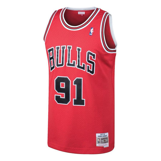 MAILLOT DENNIS RODMAN ROAD SWINGMAN CHIGACO BULLS VINTAGE