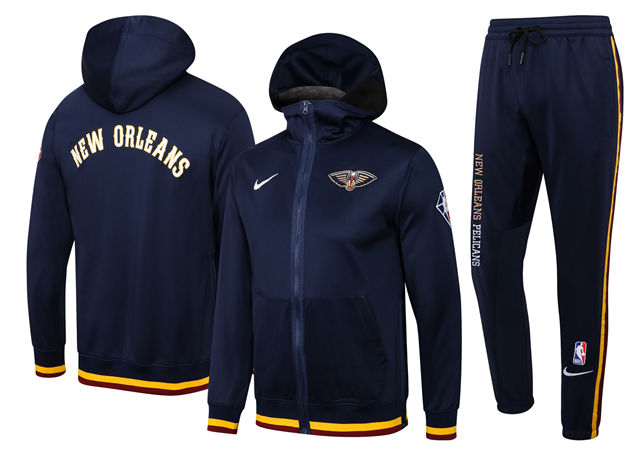 ENSEMBLE NEW ORLEANS PELICANS (SURVÊTEMENT VESTE À CAPUCHE + PANTALON JOGGING)