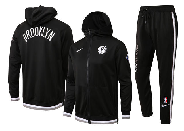 ENSEMBLE BROOKLYN NETS (SURVÊTEMENT VESTE À CAPUCHE + PANTALON JOGGING)