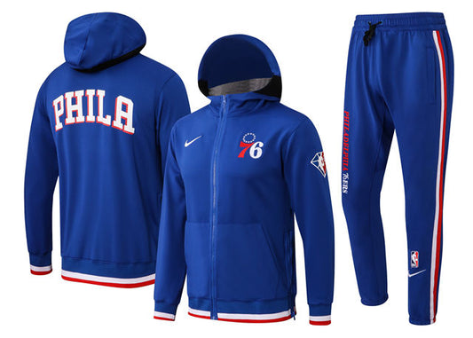 ENSEMBLE PHILADELPHIA 76ERS (SURVÊTEMENT VESTE À CAPUCHE + PANTALON JOGGING)