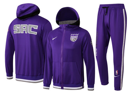 ENSEMBLE SACRAMENTO KINGS (SURVÊTEMENT VESTE À CAPUCHE + PANTALON JOGGING)