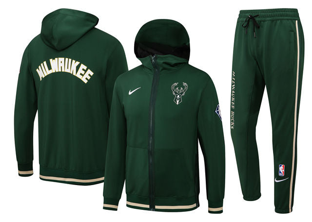 ENSEMBLE MILWAUKEE BUCKS (SURVÊTEMENT VESTE À CAPUCHE + PANTALON JOGGING)