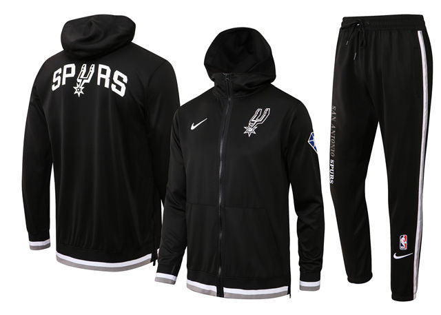 ENSEMBLE SAN ANTONIO SPURS (SURVÊTEMENT VESTE À CAPUCHE + PANTALON JOGGING)